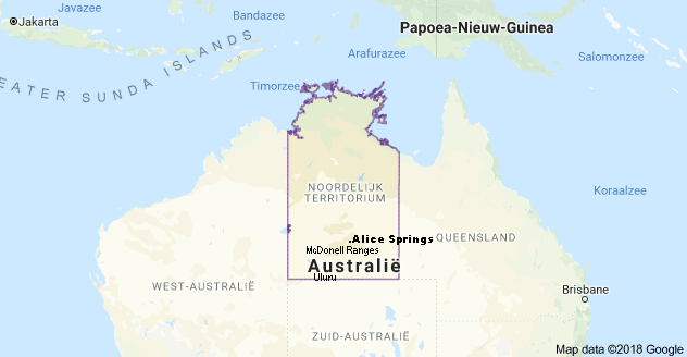 Map Northern Territory